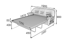 Диван "Премьер" 3х-местный раскладной